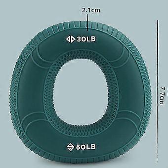 Silicone Grip Strength Trainer Ring Anti-slip Forearm Finger Training Ring Hand Grip Strengthener Circle Portable Hand Rehabilitation Workout Equipmen