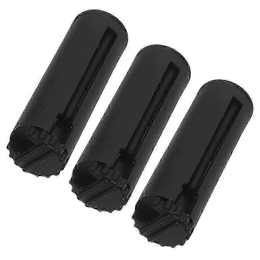3Pack Sturdy Retractable Crowd Control Barriers with Black Nylon Rope