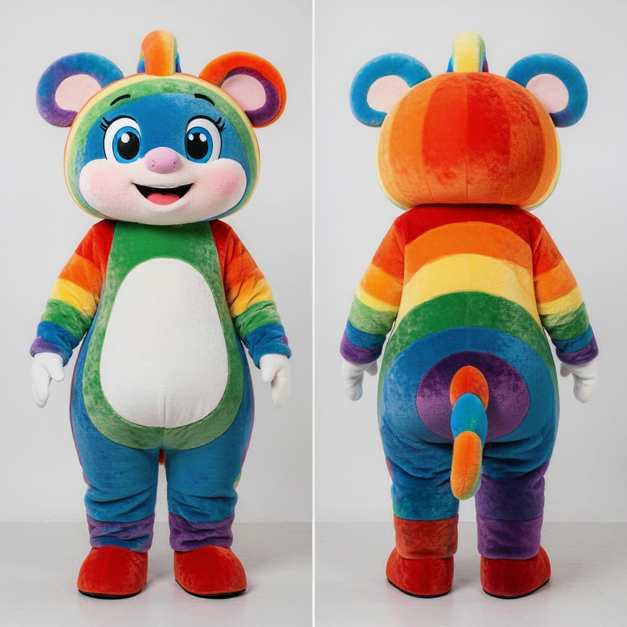 MASTICOT Iridescent Shifting Rainbow Mascot