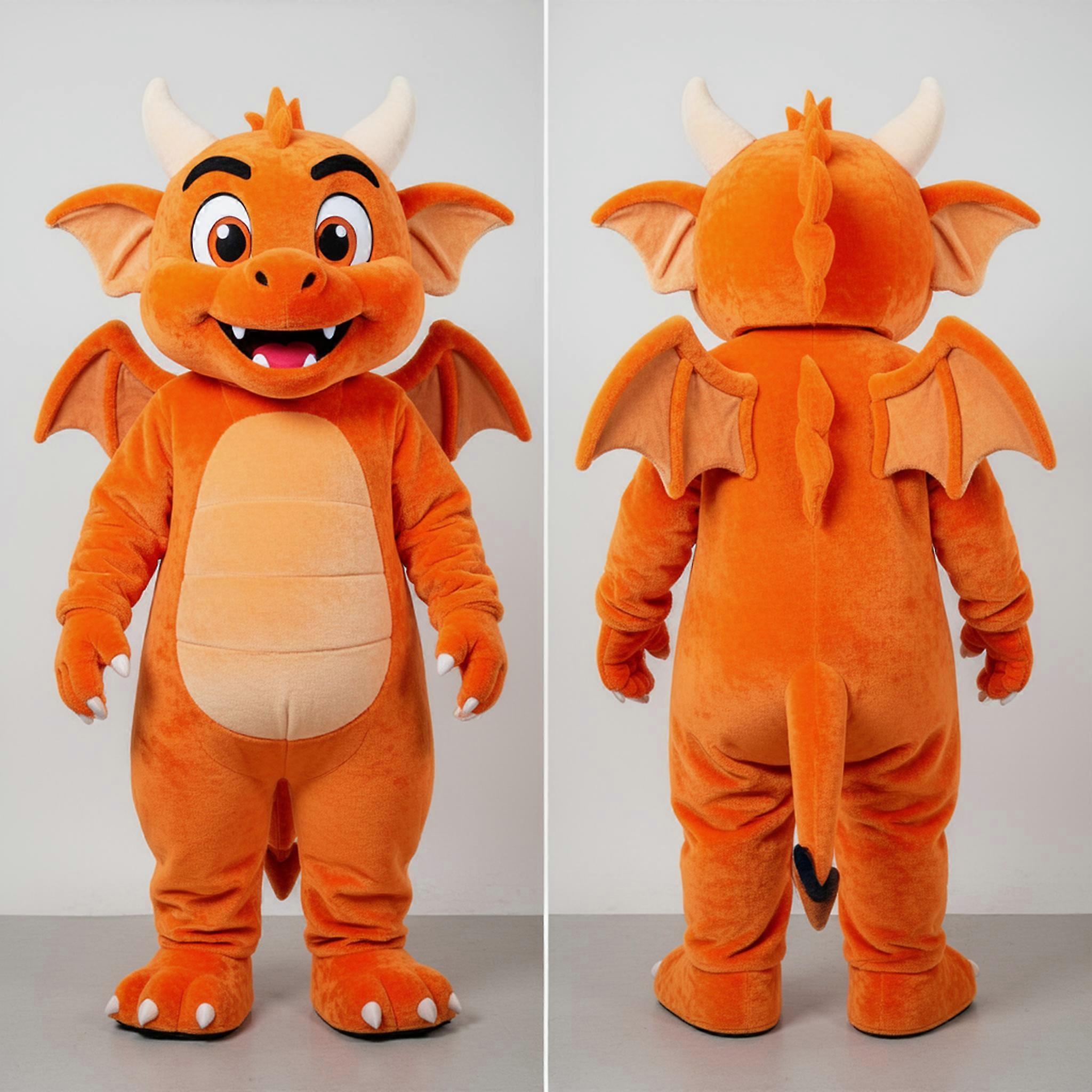 MASTICOT Rust Orange Mischievous Gargoyle Mascot