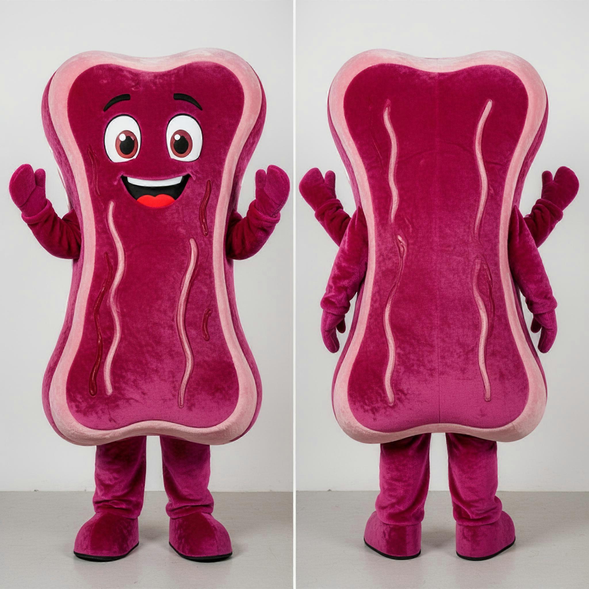 MASTICOT Magenta Juicy Bbq Ribs Mascot