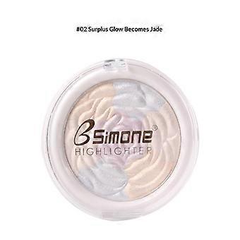 Bsimone Diamond Highlighter Powder Palette Glitter Face Contour Brighten Makeup Shimmer Ultra-Concentrated Illuminate Cosmetic