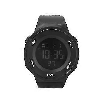 Etudiants Montre Électronique Étanche Chronomètre Alarme Double Temps Numérique Montre de Sport Noir