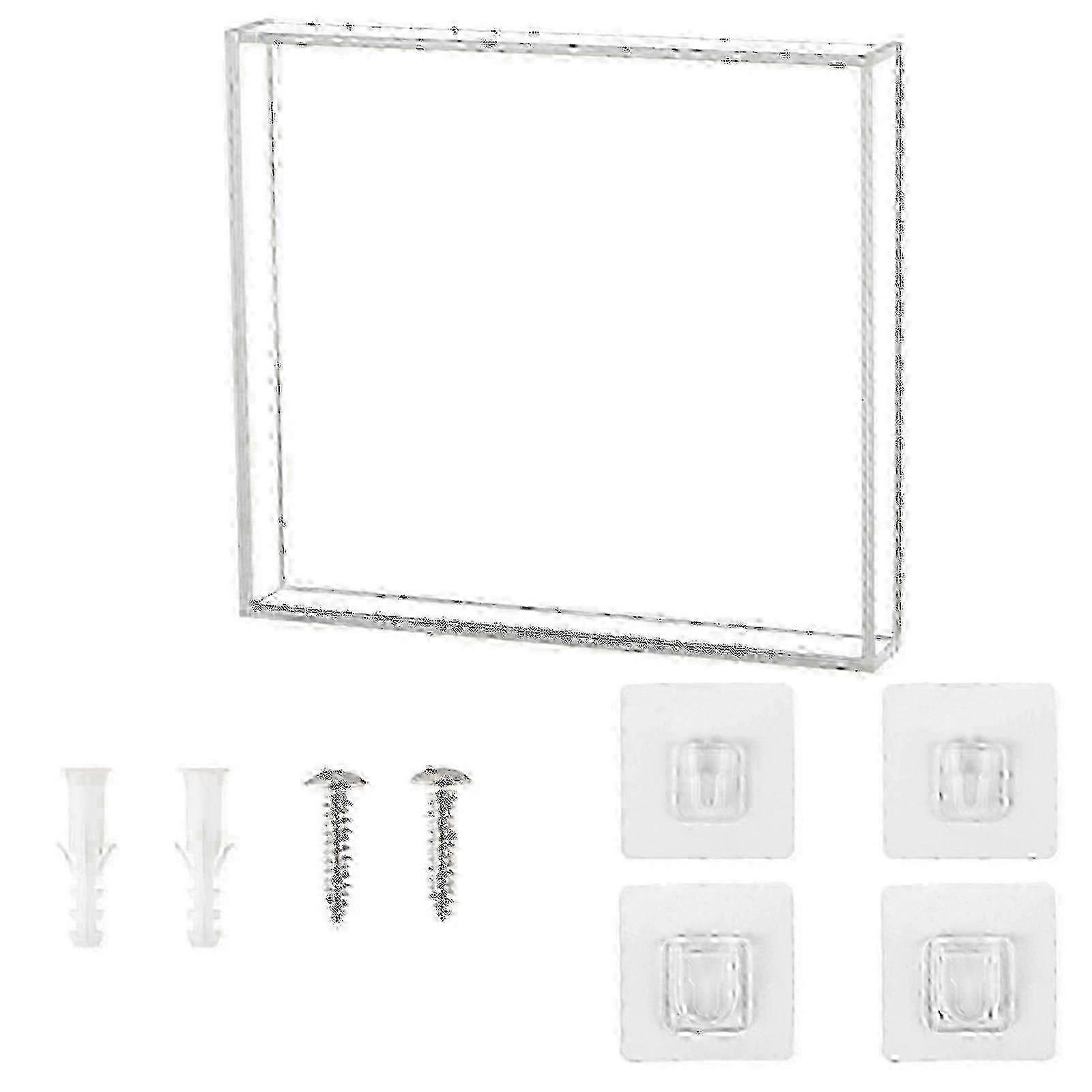 Wall Mounted Acrylic Record Shelf CD Display Holder Rack
