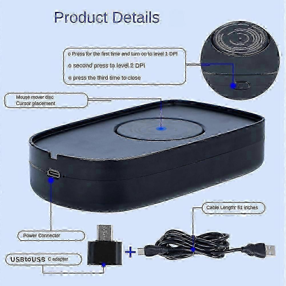 USB-Powered Mouse Mover with Toggle Switch