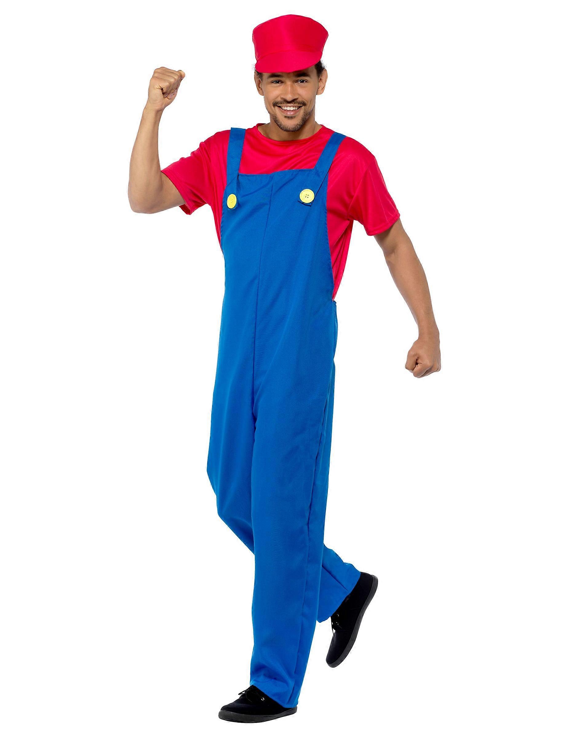 Red Plumber Costume for Men