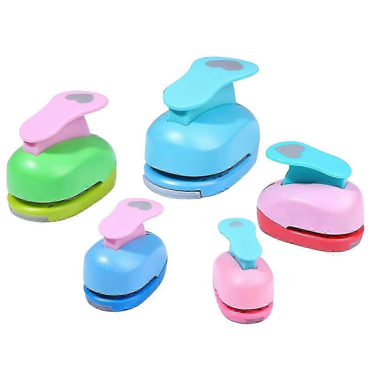 Punch Paper Cutter Heart Shape compatible with Scrapbooking DIY 2Sets