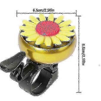 2026 Hot!! Bright Yellow Kids Bike Bell, Aluminum Alloy Durable Cycling Horn for Boys Girls, Mountain Bike Bicycle Accessory