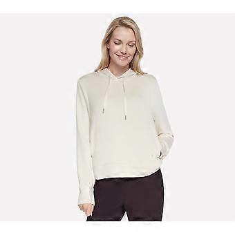 Skechers Cozy Luxe Hoodie Women's Off White Hooded Sweatshirt