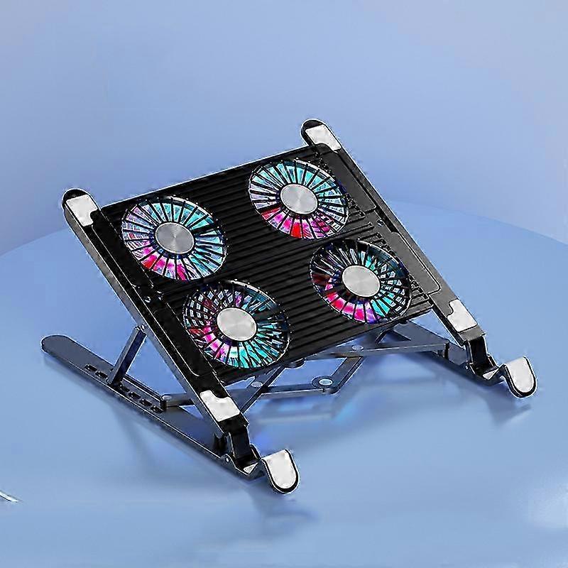 Four-Fan Foldable Laptop Cooling Base