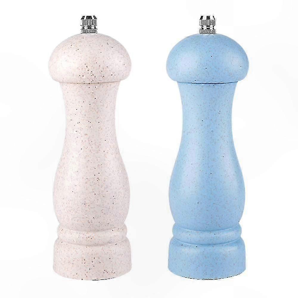Pepper Mill Set Solid Oak Salt Customizable Grind Reusable Long Lasting