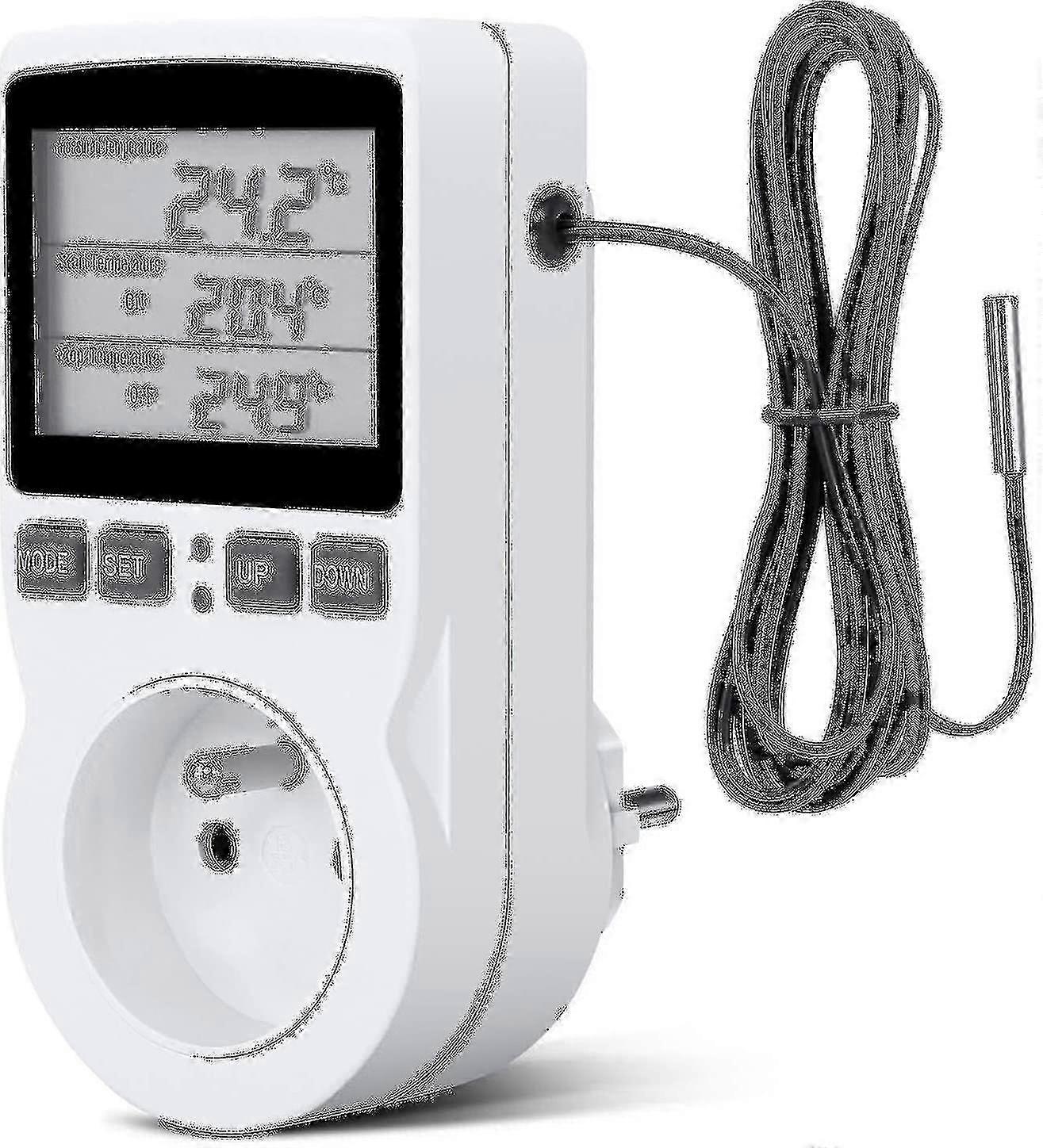 Digital Thermostat Socket with LCD Display compatible with Greenhouse 230V Temperature Control