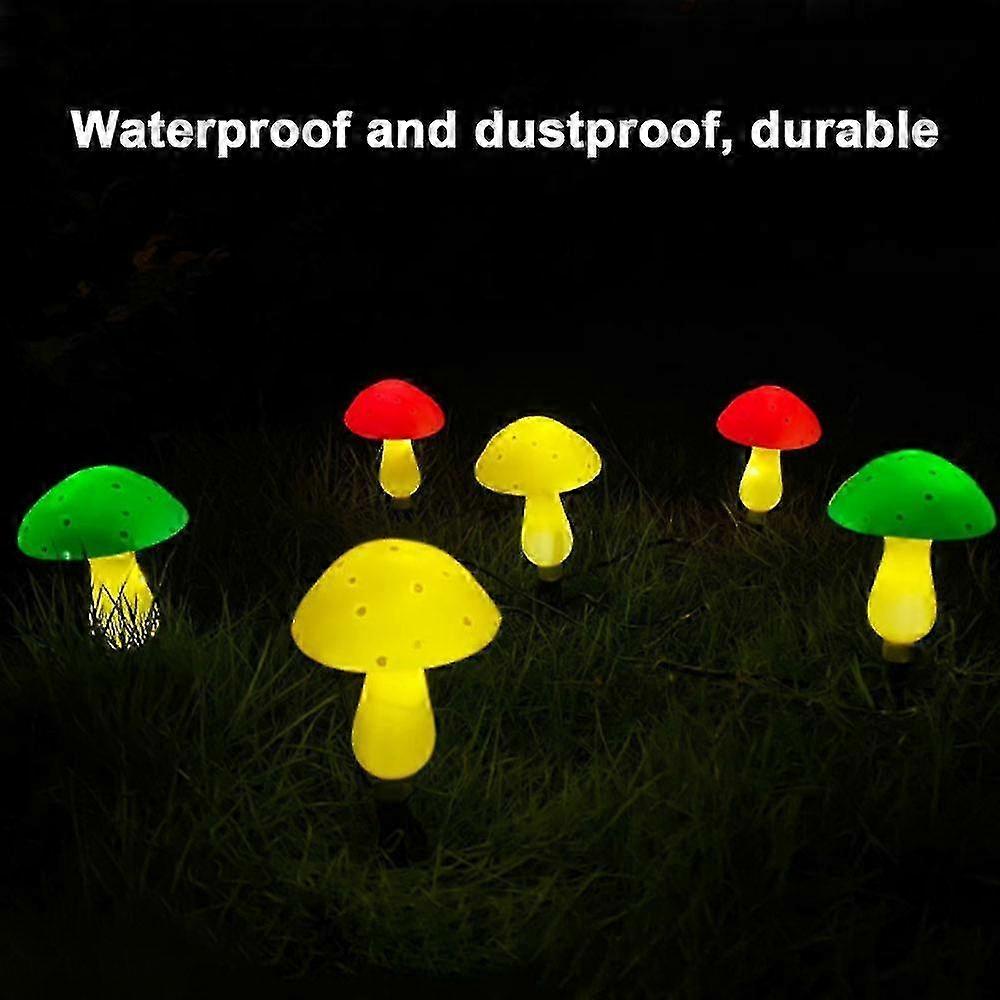 Solar Powered Mushroom Lights Waterproof