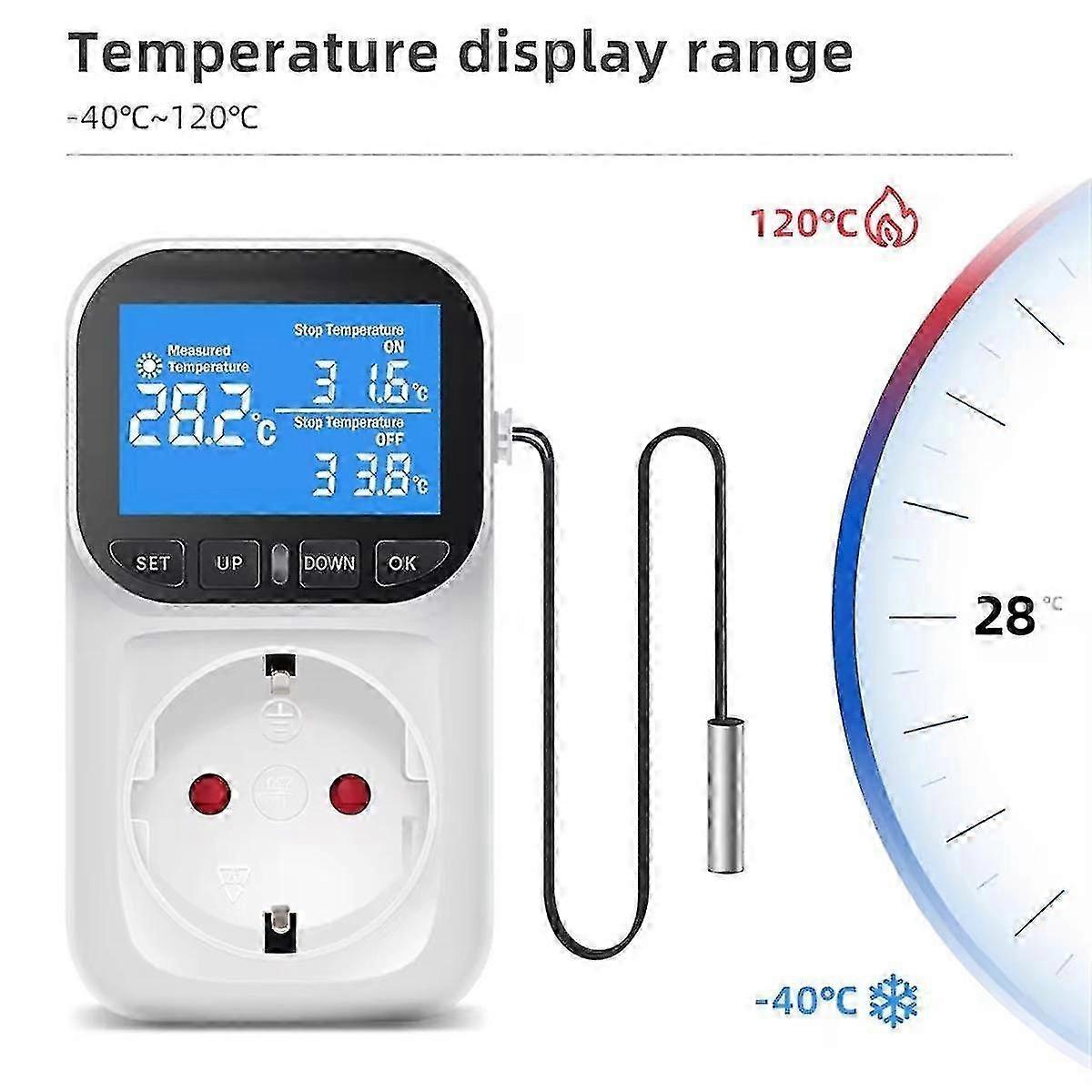 Temp & Timer Socket 16A EU Plug