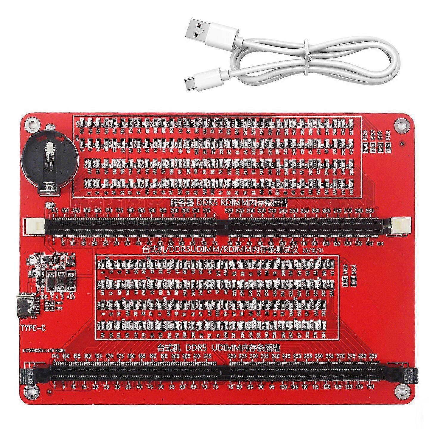 Desktop DDR5 UDIMM / RDIMM Server Memory Module Testing Tool With Indicator Light 2 In 1
