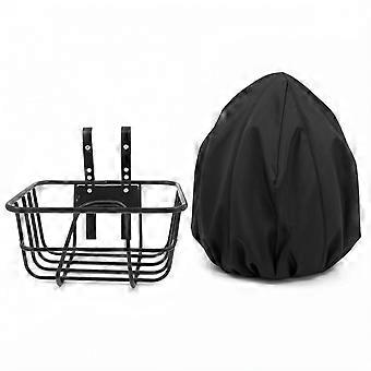 Front Basket Bike Basket Iron Carrier Panniers Pets Basket Luggage Package Rack