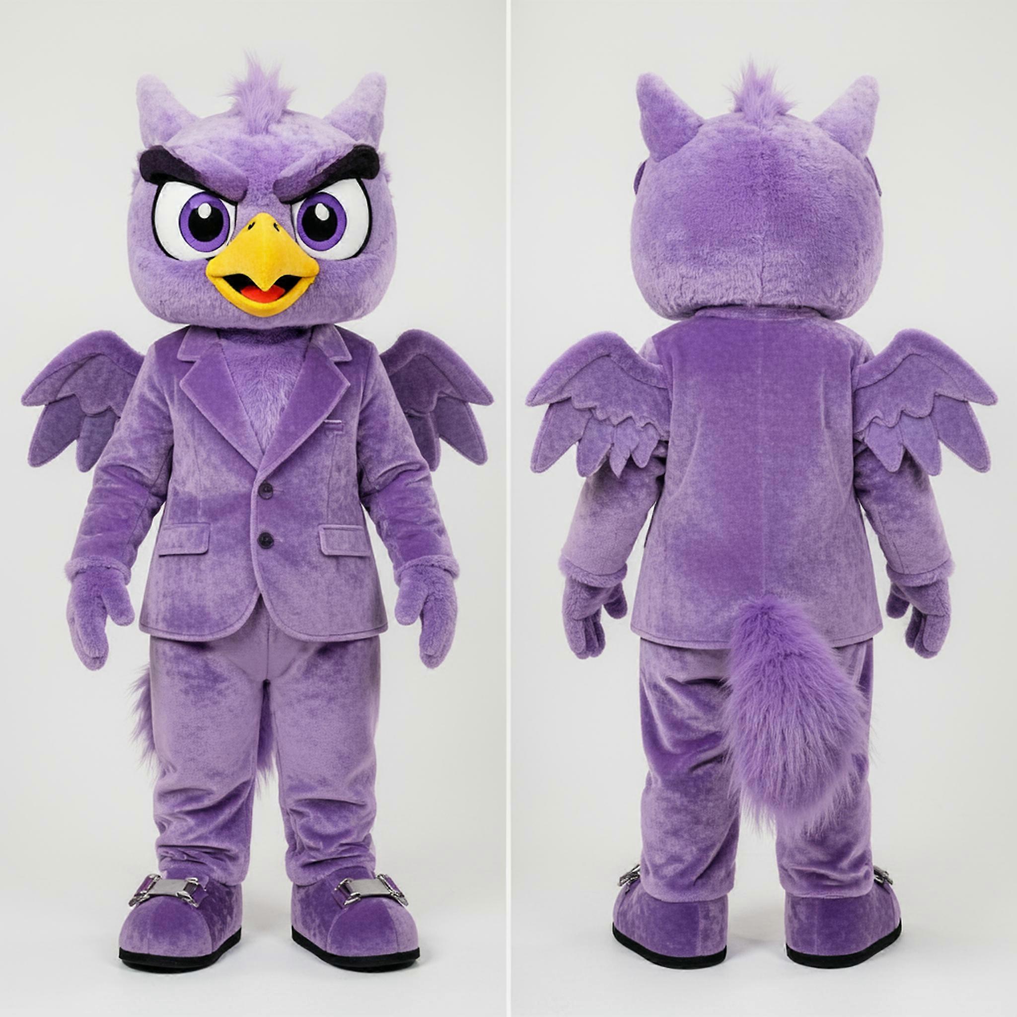 MASTICOT Lavender Velvety Harpy Mascot