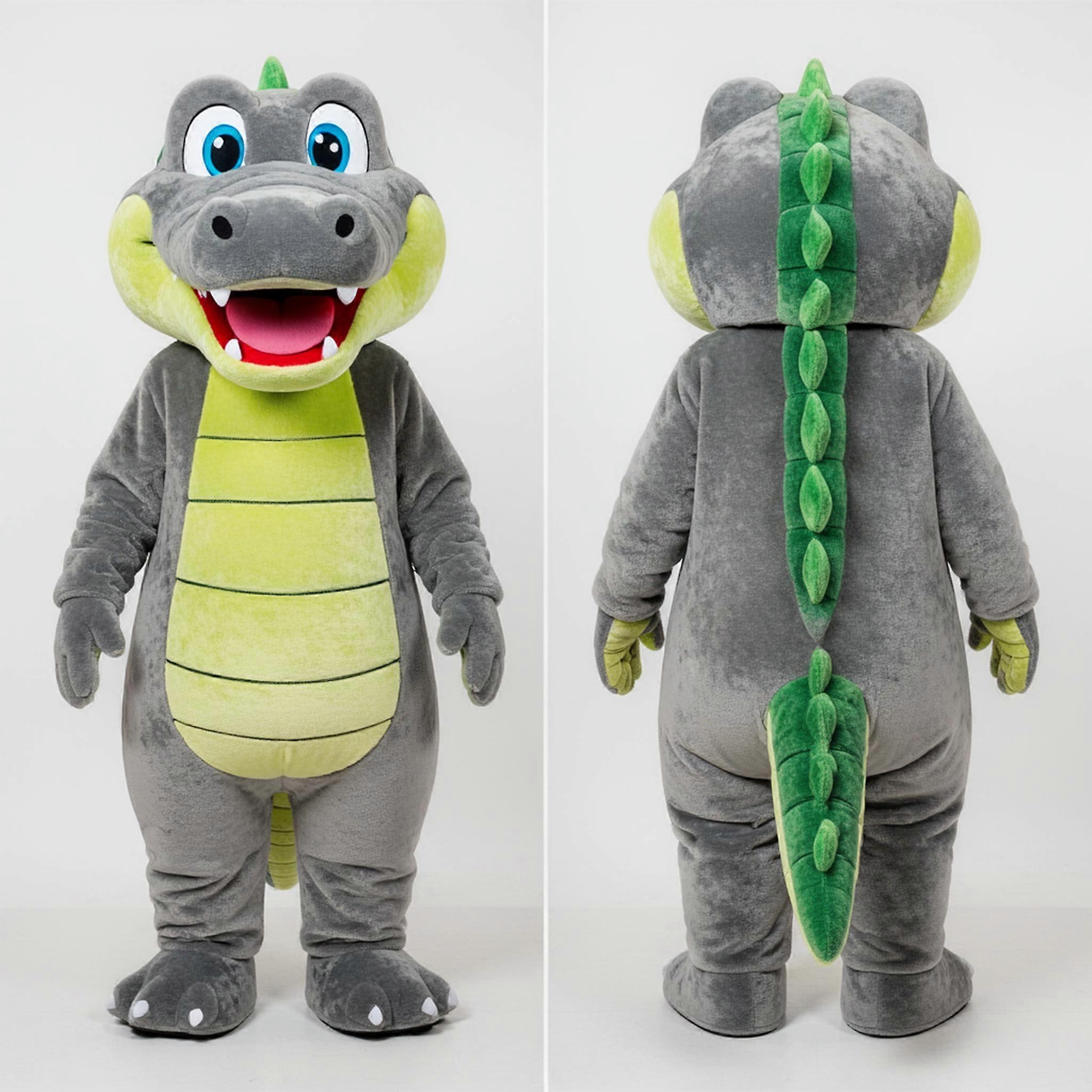 MASTICOT Emerald Green Broad Shouldered Crocodile Mascot