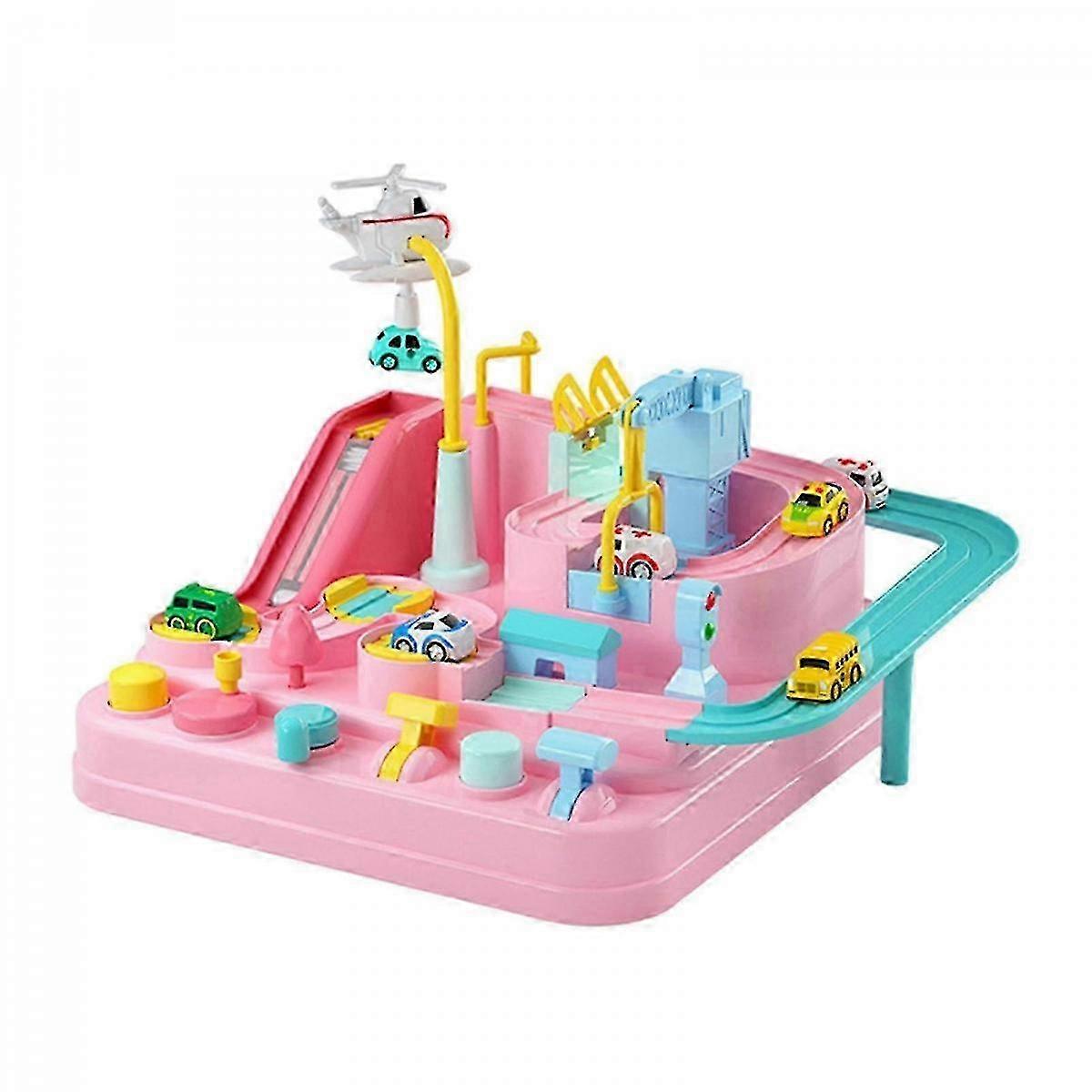 DIY Rail Car Track Set ABS Plastic