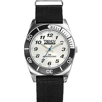 Trendy Junior Quartz Analog Child Watch with Nylon Kl349 Bracelet
