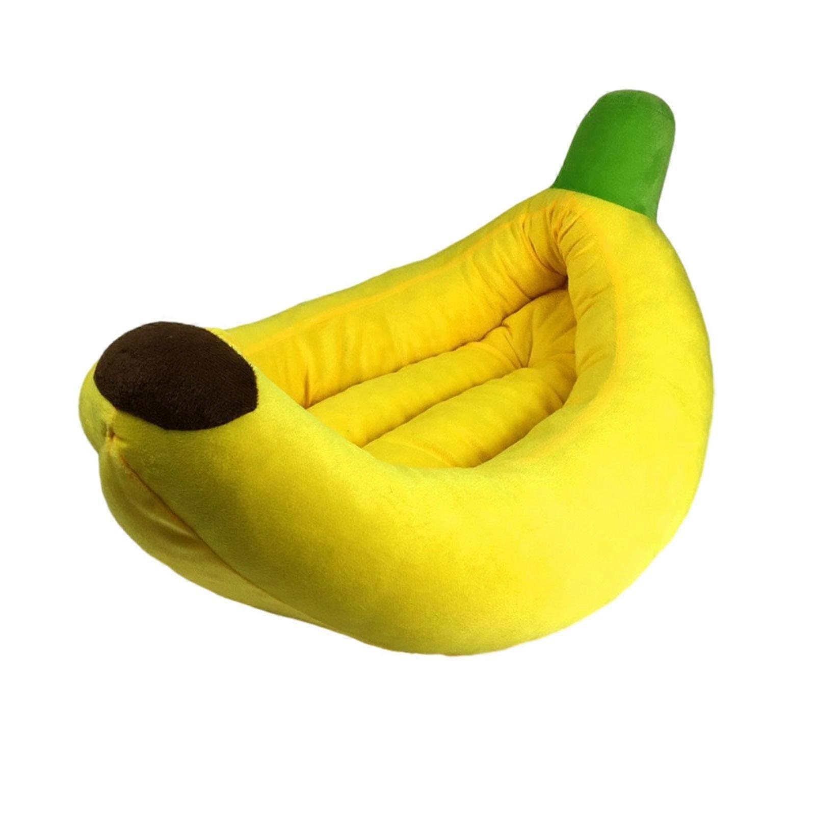 Soft Banana Shaped Cat Bed