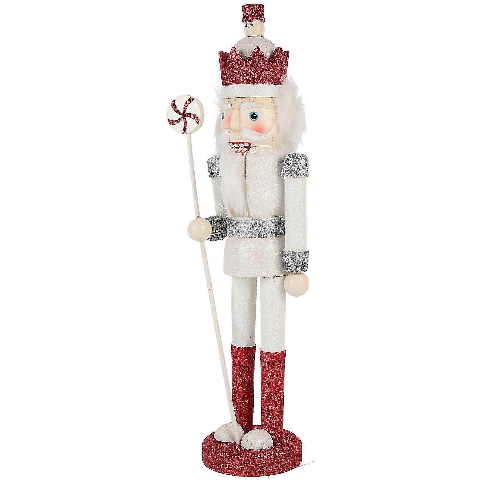 White Wooden Nutcracker Soldier Decor compatible with Decor Nutcracker Soldier Figure