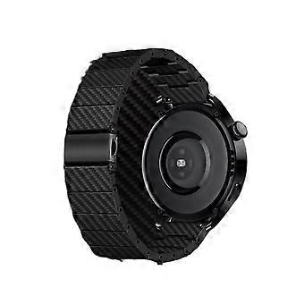 Ergonomic Waterproof Silicone Strap for Samsung Galaxy Watch 4 and Classic, 20mm Carbon Fiber Style