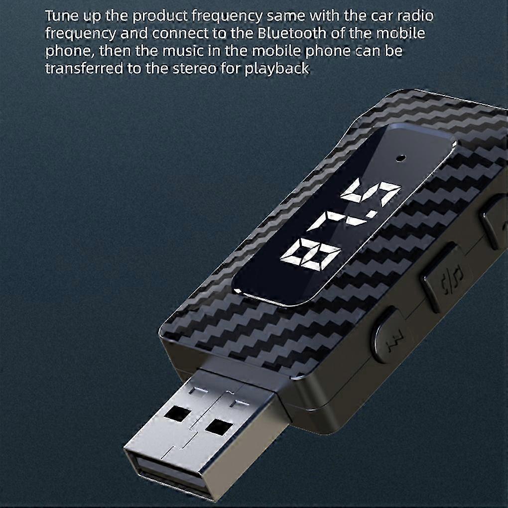 USB-Powered Bluetooth 5.3 FM Adapter