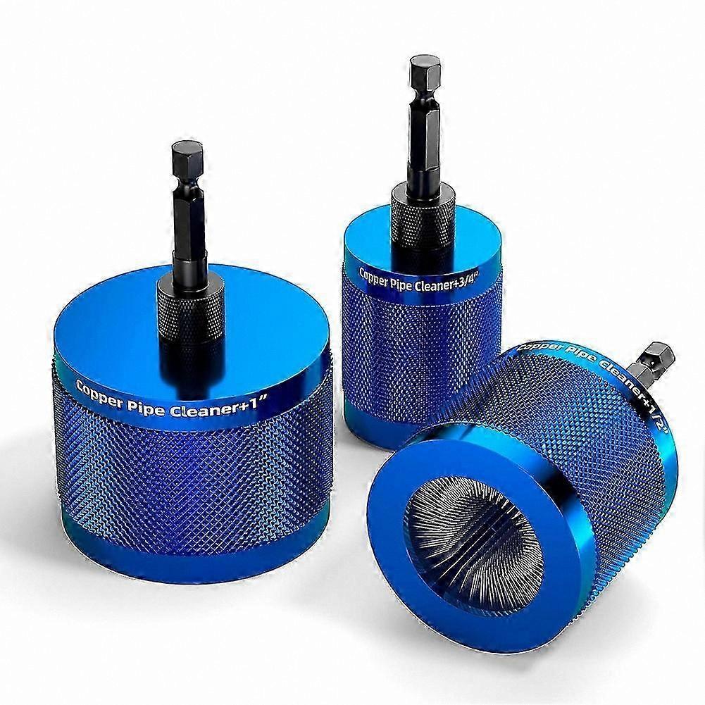 3-Piece Copper Pipe Cleaning Brush Kit