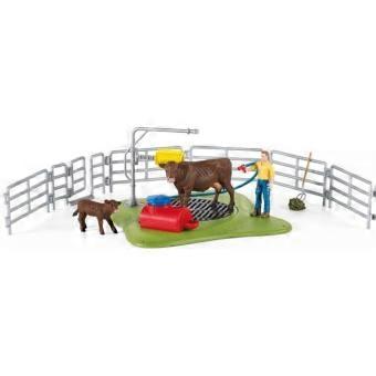 Stazione di lavaggio per mucche SCHLEICH 42529 - Farm World range