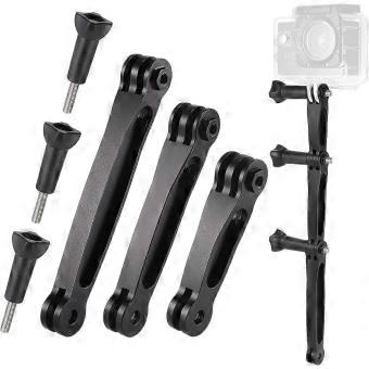 3-in-1 Extension Arm Mount Kit, Aluminum Alloy Extension Arm, Pivot Extension Arm Compatible for GoPro Series, SJCAM and Other Action Cameras-bj