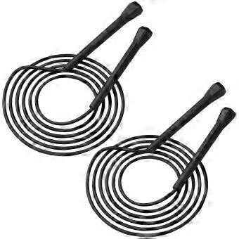 2 stuks verstelbaar springtouw, 2,8 m, lichtgewicht met antislip handgreep, voor volwassenen en kinderen