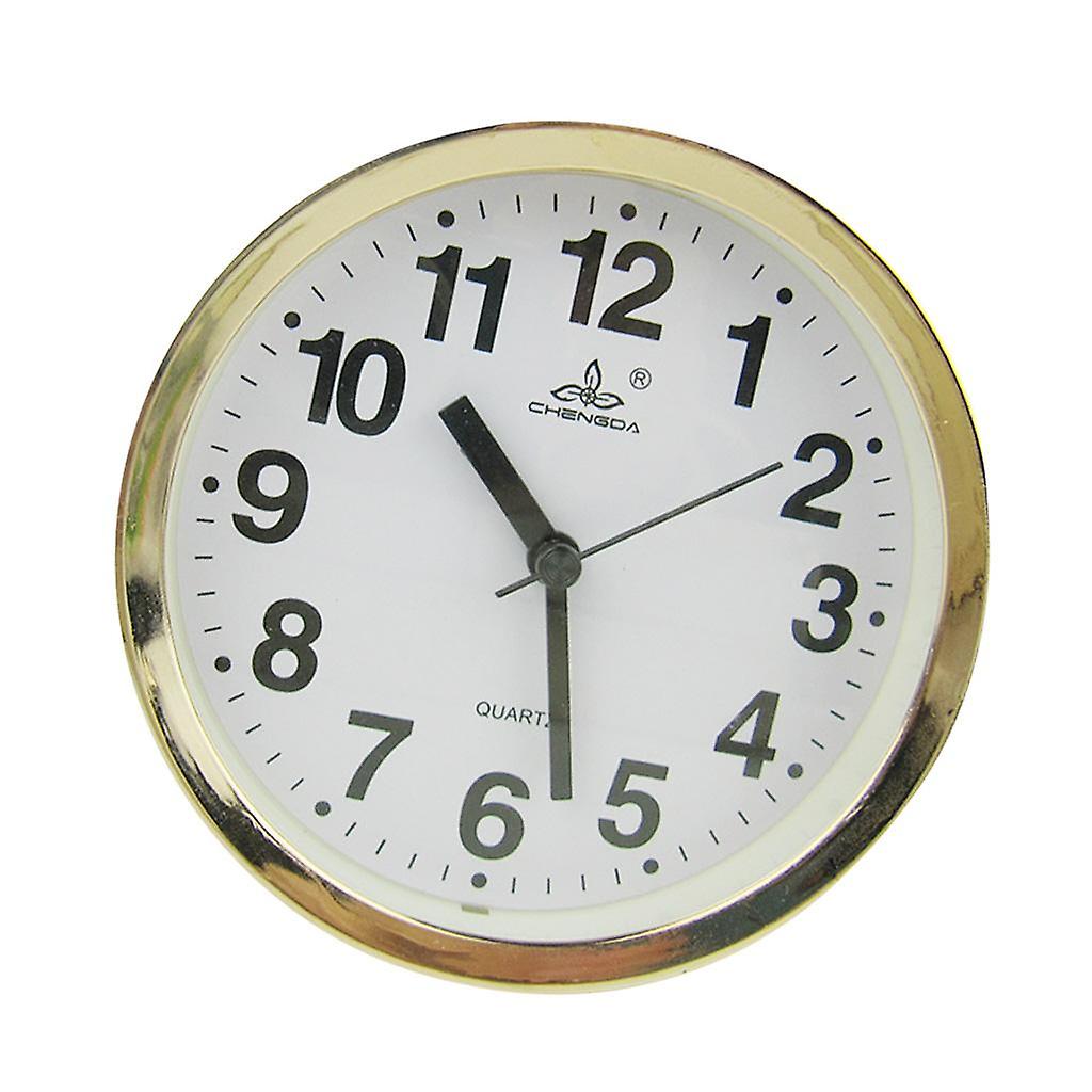 Modern Multi Shaped Desk Clock Quartz Clock Gold Frame Home Decor Round