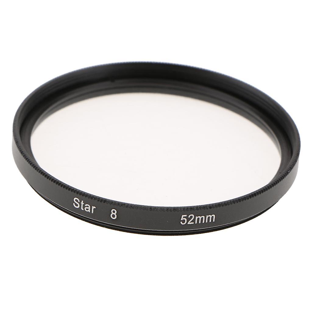 8 Point Rotated Star Light Cross Screen Special Effect Lens Filter 52mm