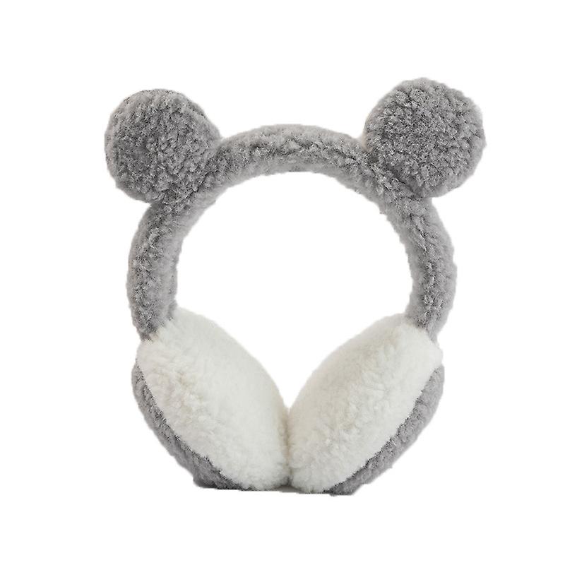 1pc Warm Animal Ears Cute Earmuffs Gray