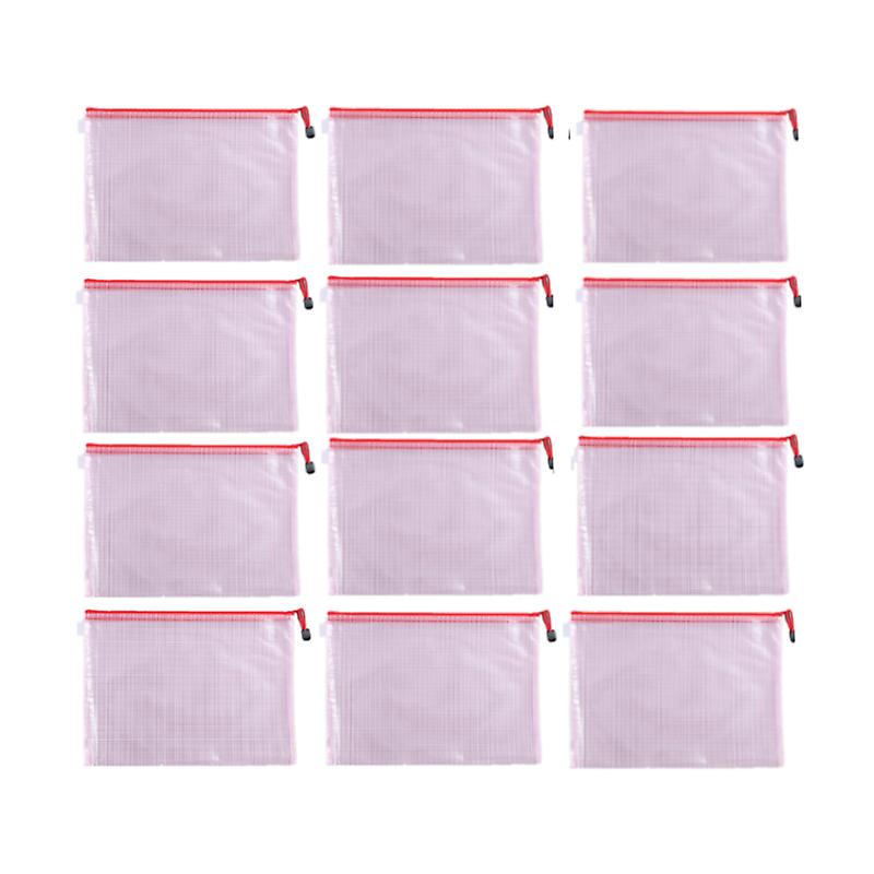 INF A4okument Bags, Plastic Pockets, 12-pack