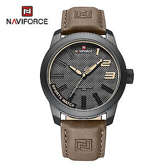 Naviforce Watch For Men Quartz Sport Waterproof Clock Fashion Luxury High Quality Male Leather Wrist Watch