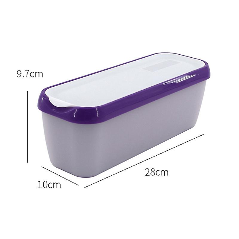 Rectangular Ice Cream Box Non-slip Bottom Home Kitchen  Refrigerator Storage Box