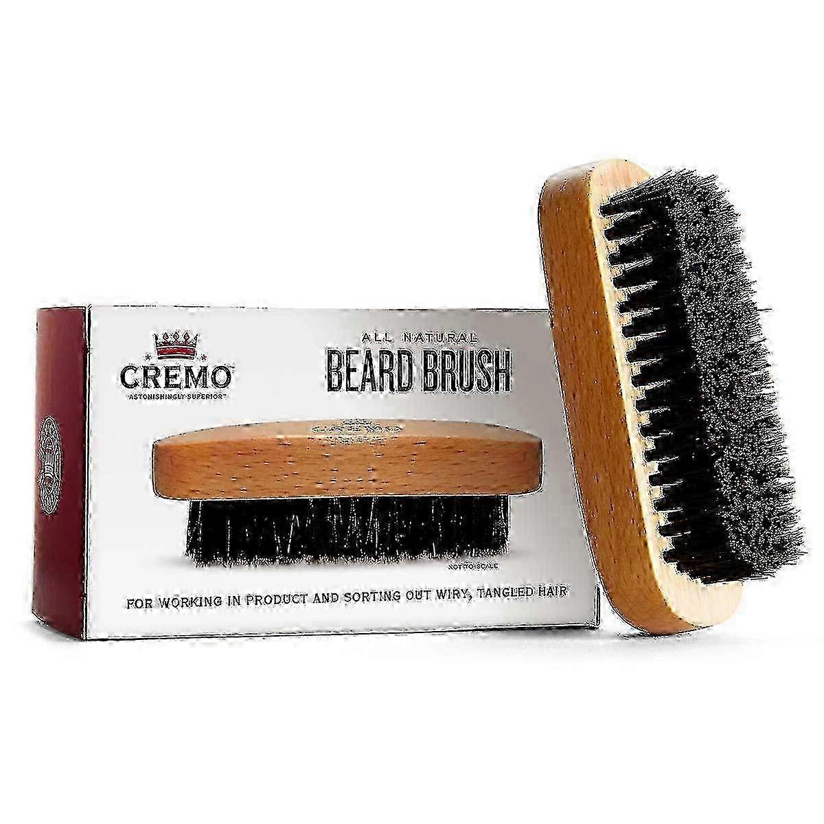 Cremo Beard Brush, All Natural, Perfect For Beard Styling And Maintenance, 1 Ea