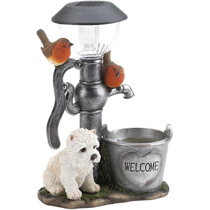 Garden Statue Ornament Light, Animals Climbing Solar Lights For Patio Lawn