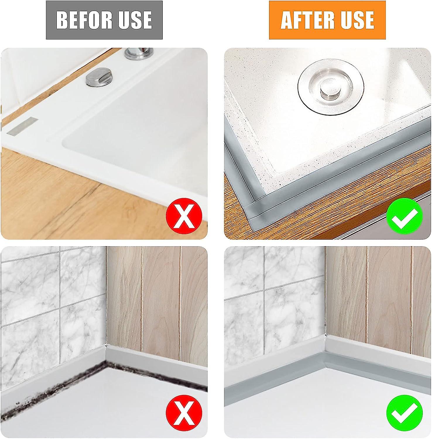 Bathroom Seal, 3.2m*3.8cm Self Adhesive Sealing Strip, Self Adhesive ...