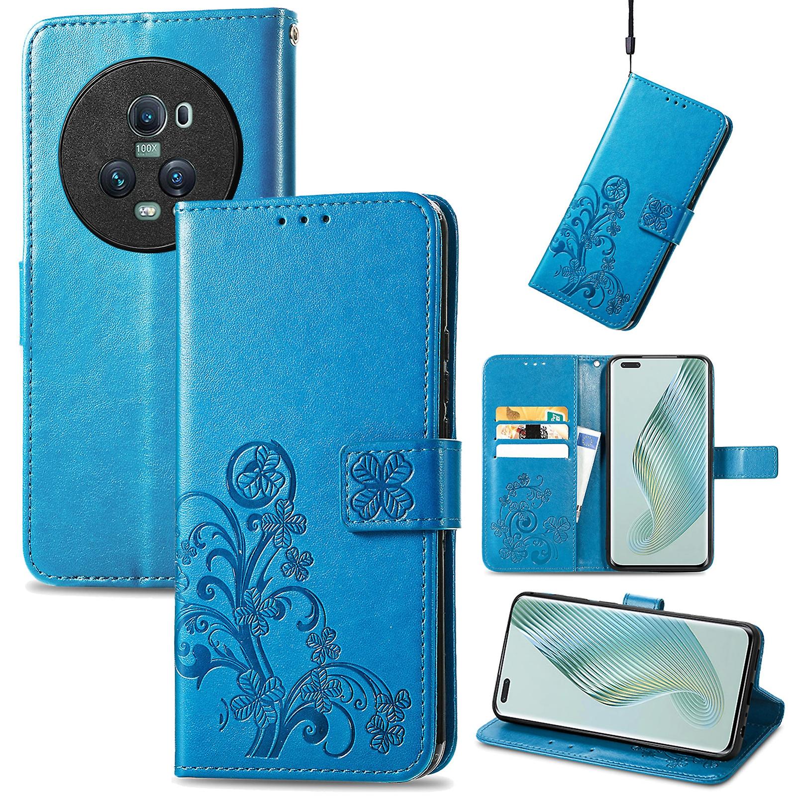Four-leaf Clasp Leather Case For Honor Magic5 Pro