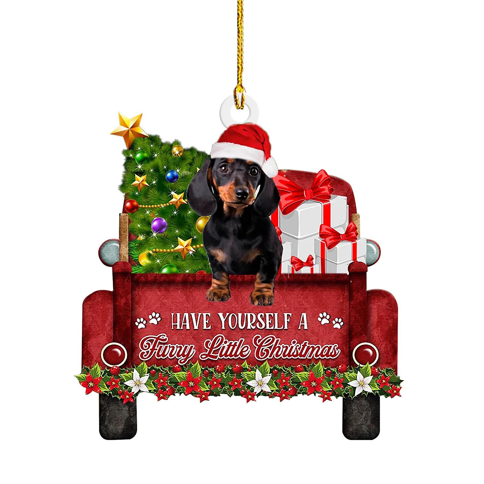 Dachshund Dog Christmas Pendant Creative Personalized Xmas Tree Decor