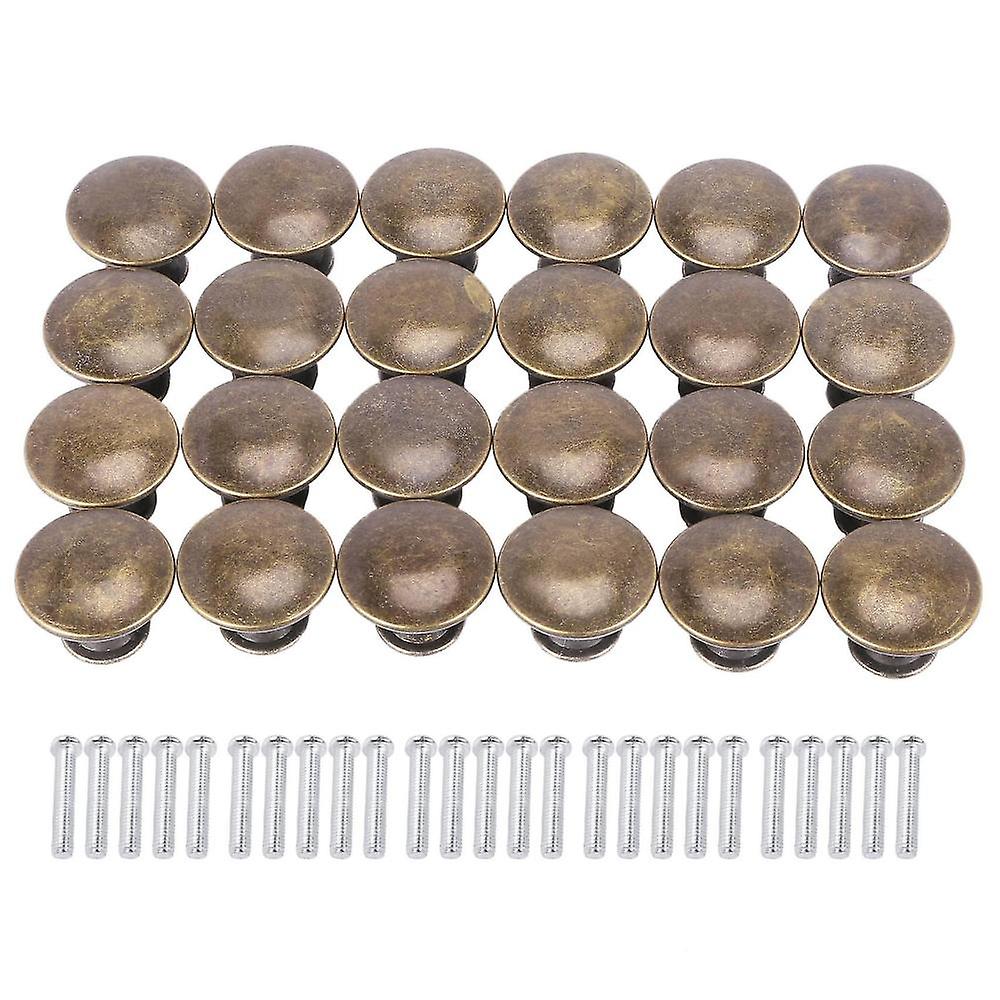 25pcs Door Drawer Knobs 30mm Antique Kitchen Cabinet Cupboard Handles