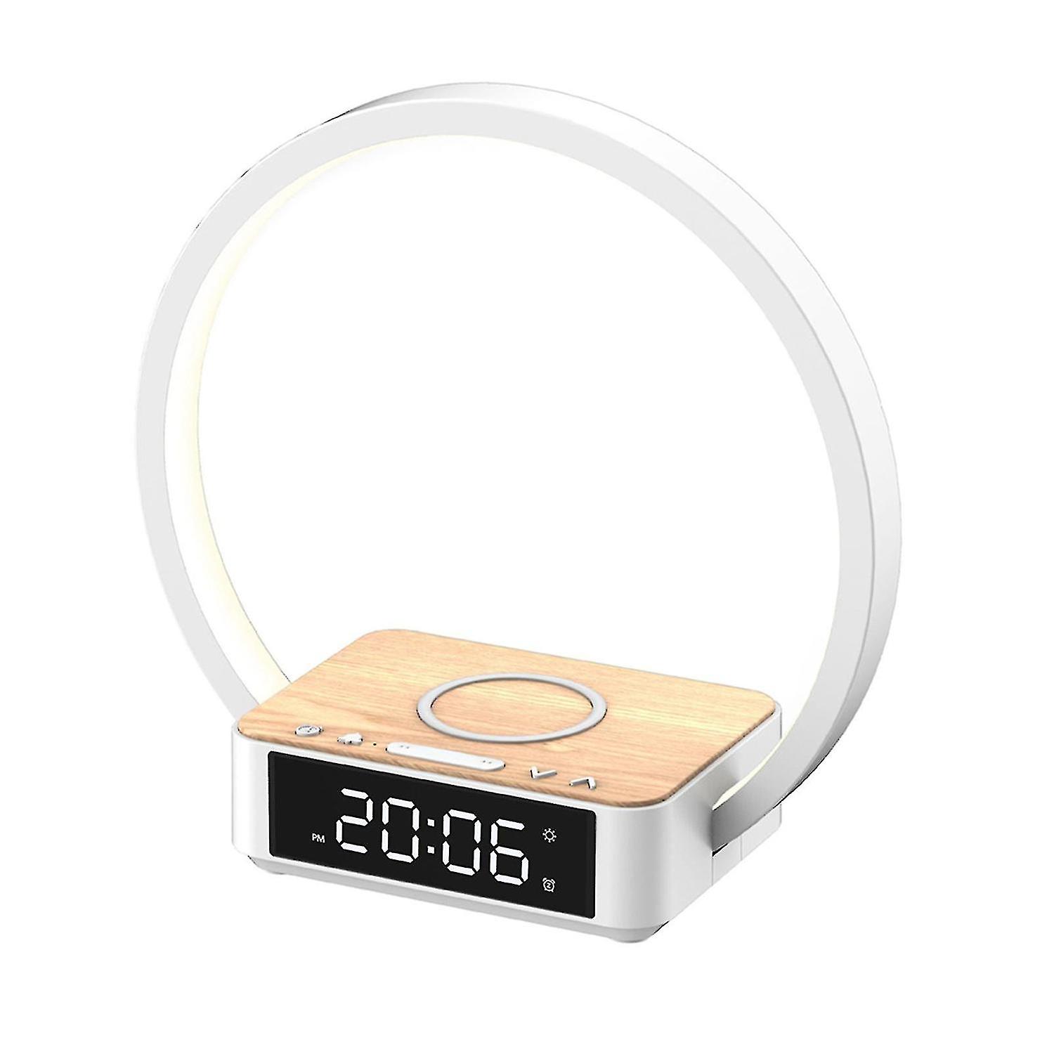 Led Bedside Lamp With Wireless Charging Function Dimmable Table Lamp For Bedroom
