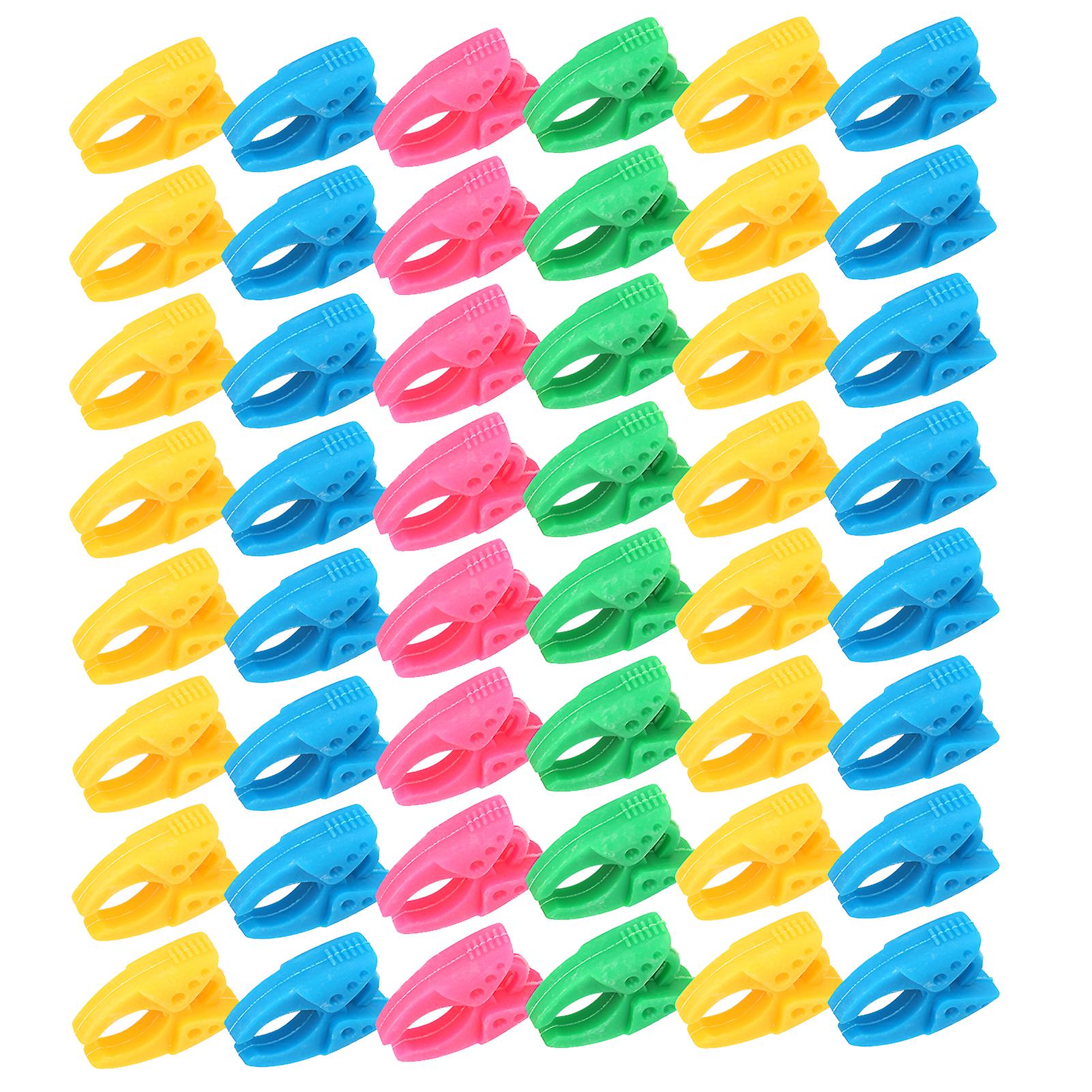 48Pcs Clamp Thread Saver Organizing Silicone Bobbin Clip Spool Sewing Accessories