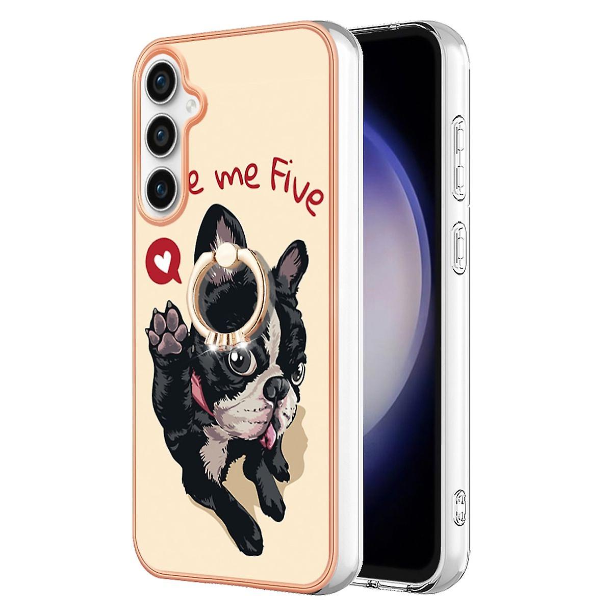 For Samsung Galaxy S23 FE Design Series TPU/PC Phone Case + Ring