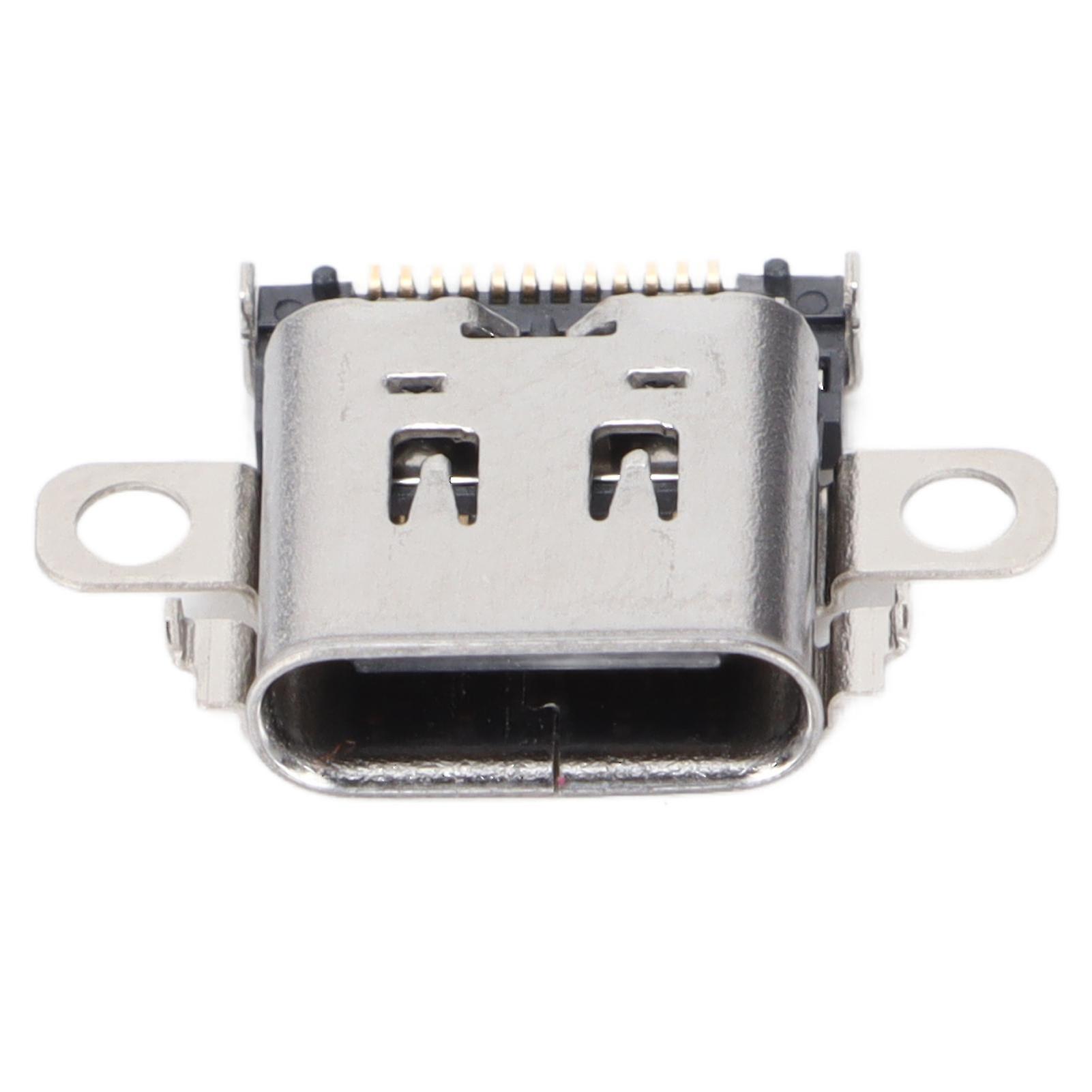 Metal USB-C Type C Charging Port Socket Replacement for Switch Console