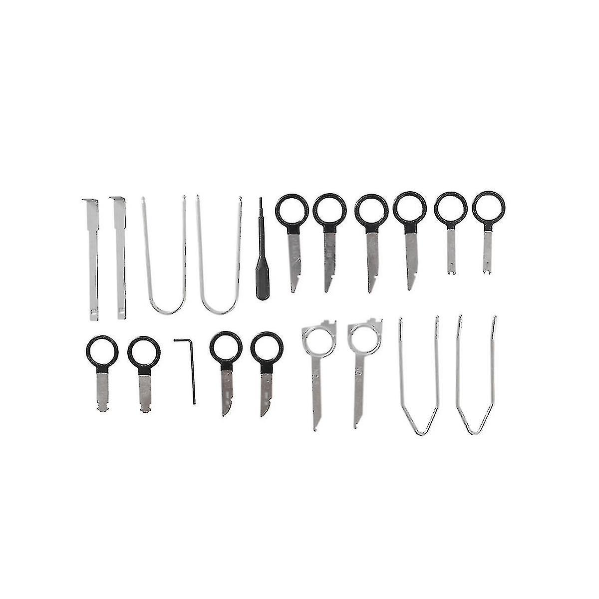 20pcs Stereo Dash Cd Player Removal Tool Set Automobile Accessories Car Radio Audio Removal Install Key Kit