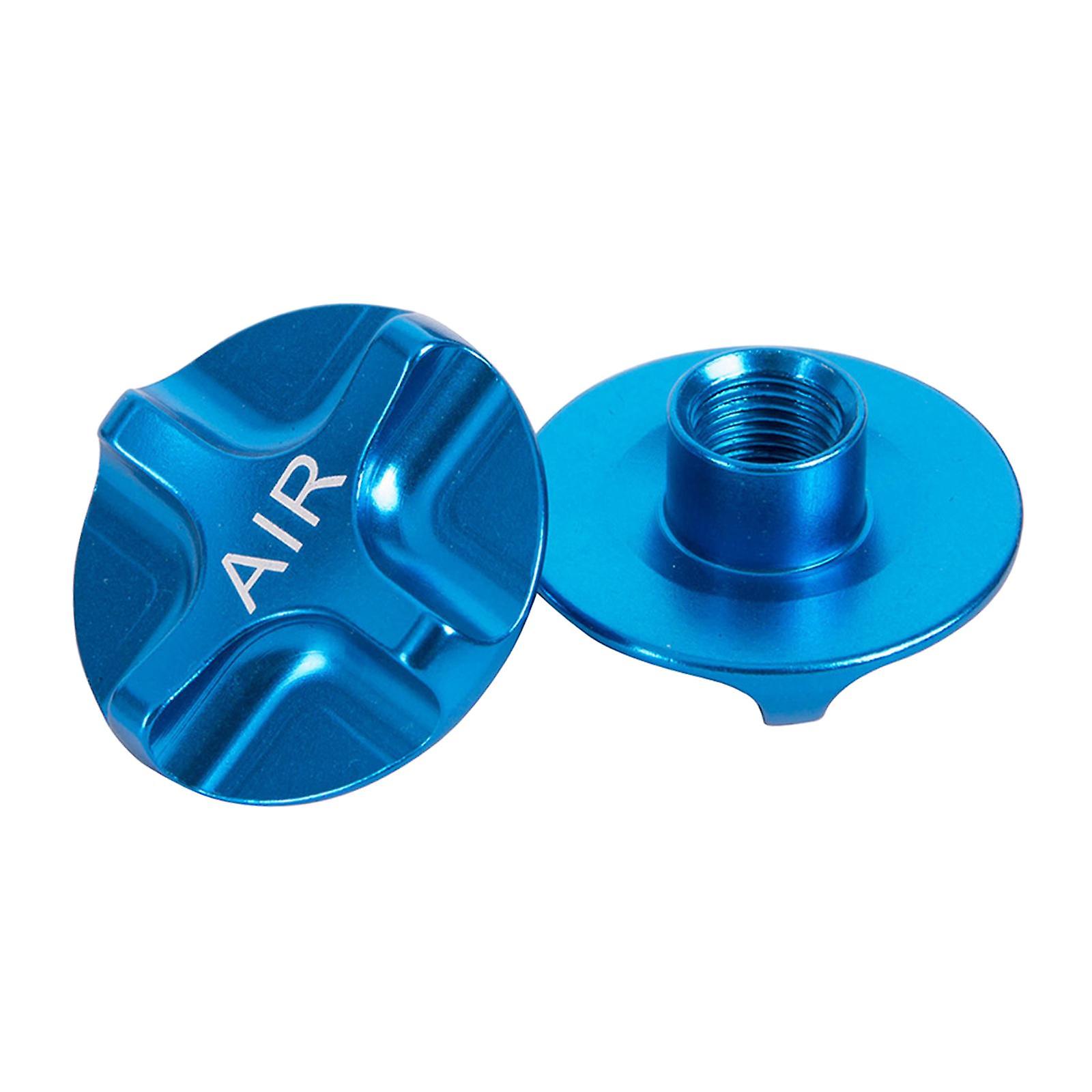 2x Bicycle Fork Shoulder Air Gas Nozzle Cover Shockproof Fork Cover Blue